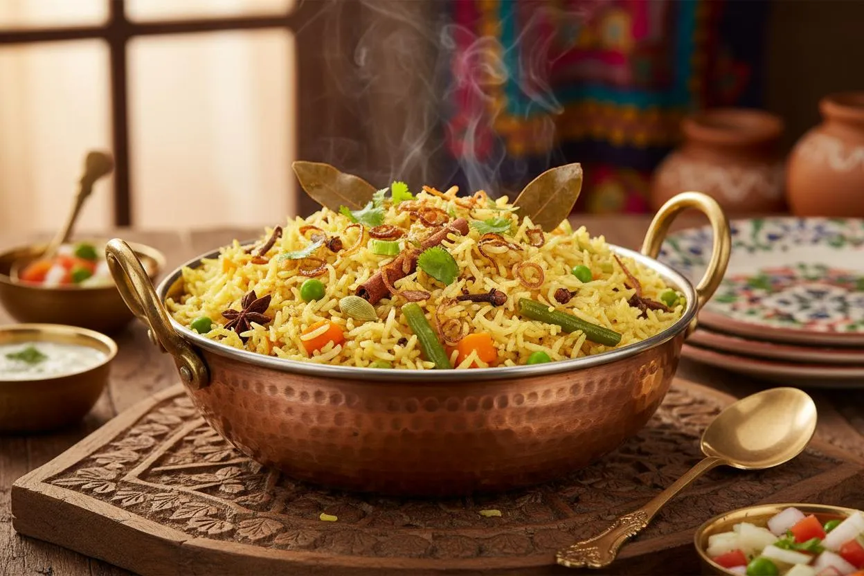 Authentic Andhra Style Veg Pulao Authentic Andhra Style Veg Pulao