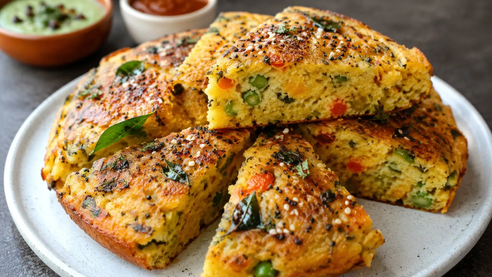 Authentic Gujarati Mixed Veg Handvo Authentic Gujarati Mixed Veg Handvo