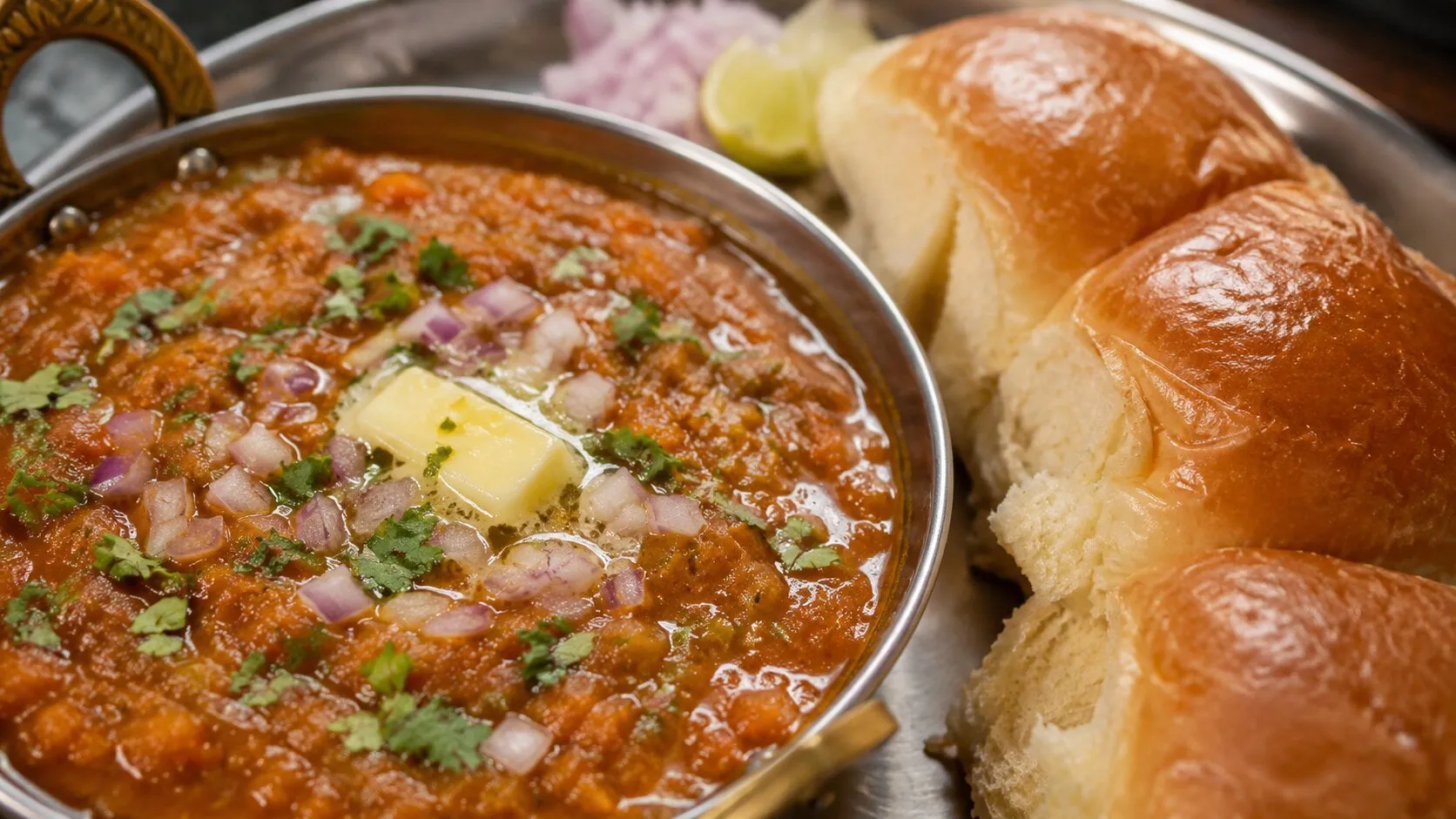 Authentic Mumbai Street-Style Pav Bhaji Authentic Mumbai Street-Style Pav Bhaji