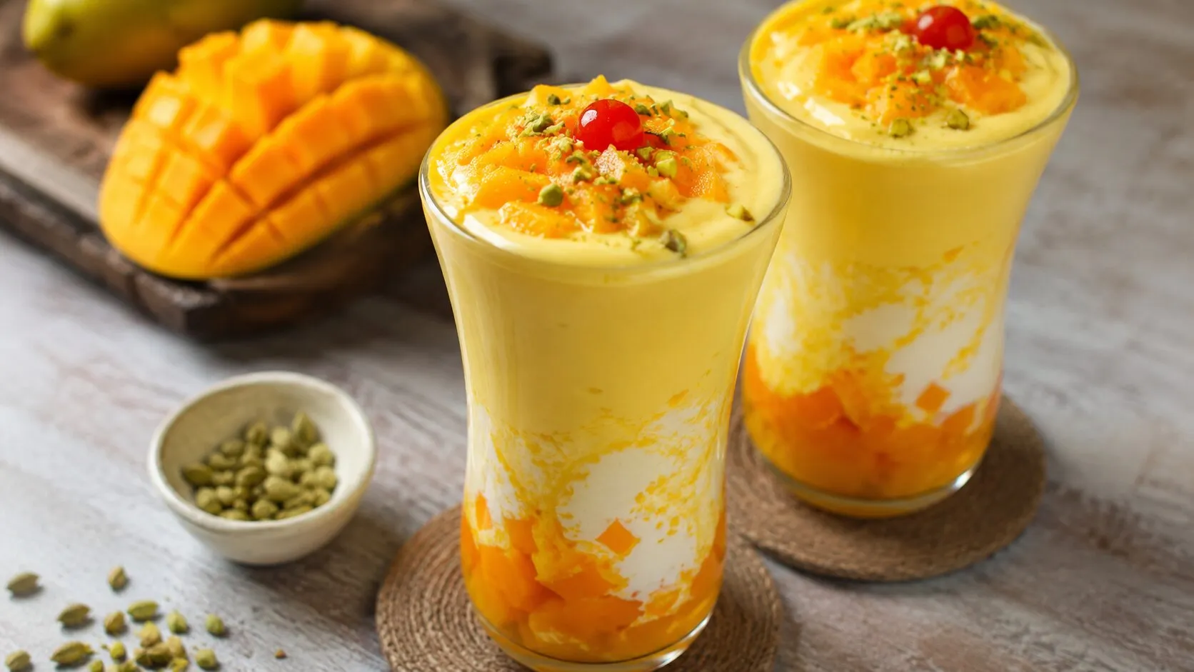 Authentic Puneri Mango Mastani Authentic Puneri Mango Mastani