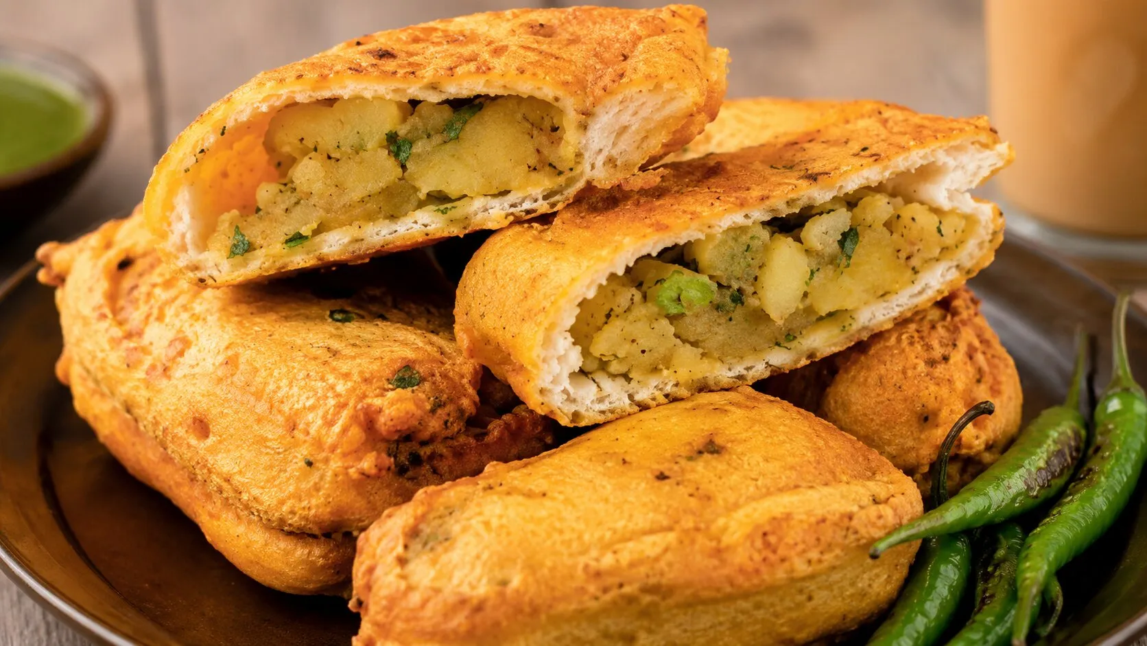 Classic Stuffed Aloo Bread Pakora Classic Stuffed Aloo Bread Pakora
