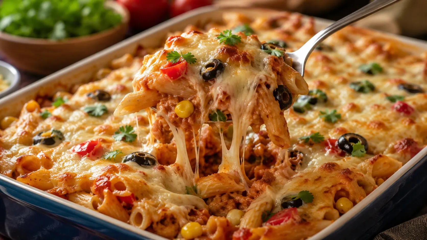 Comforting Mexican Pasta Casserole