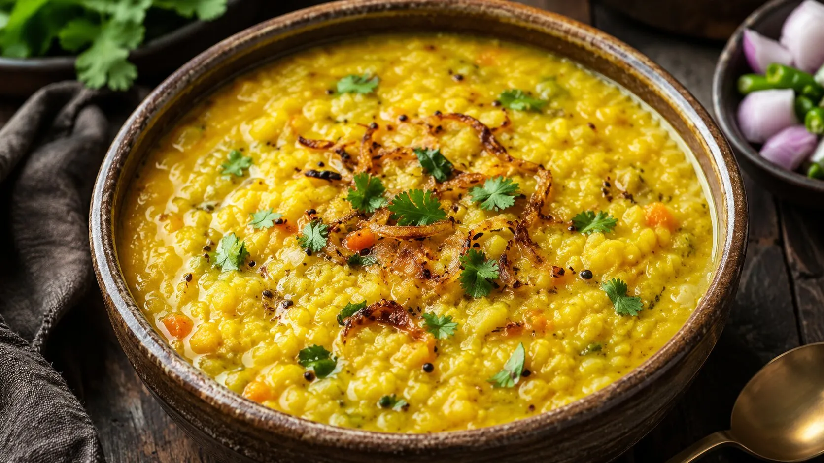 Comforting Moong Dal Khichdi Bowl