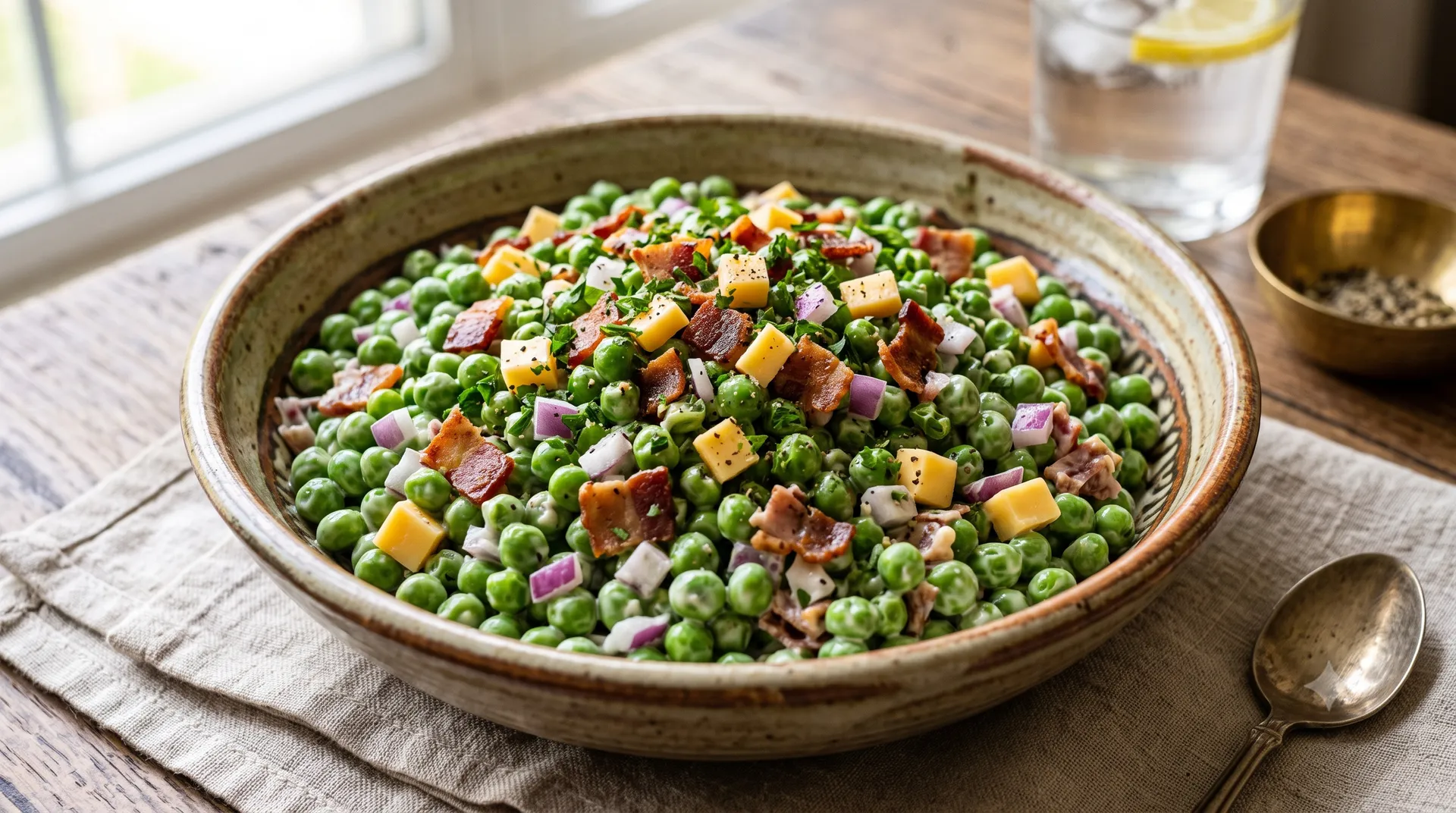  Creamy and Crunchy Classic Pea Salad