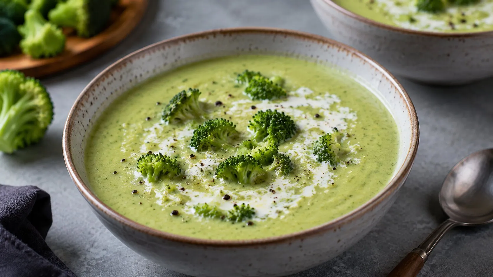Creamy Broccoli Paneer Soup