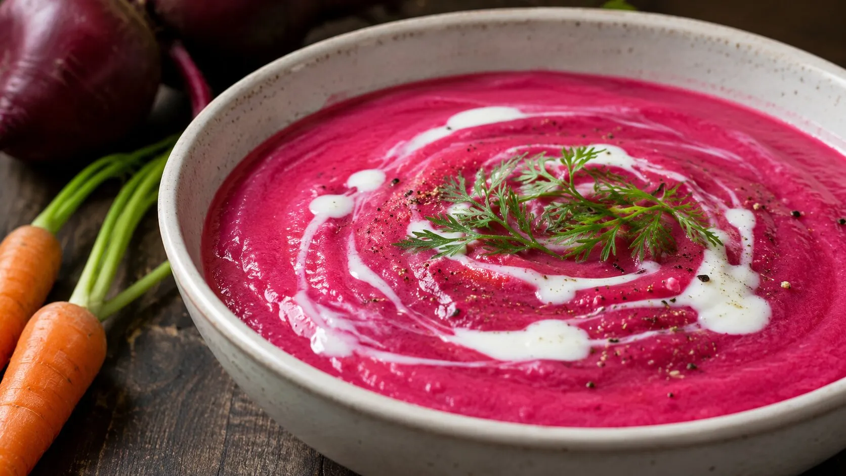 Creamy Carrot & Beetroot Soup