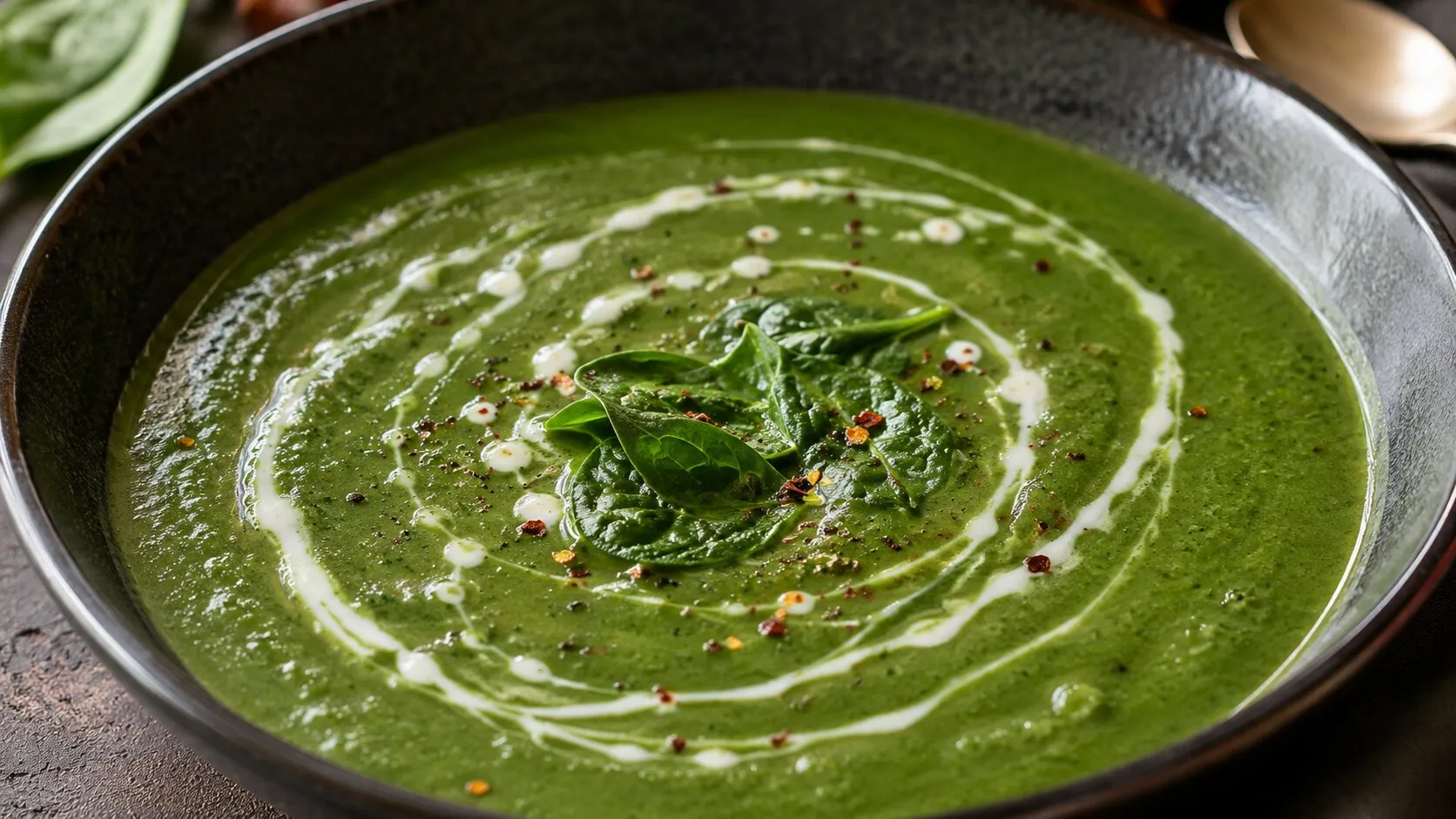 Creamy & Healthy Spinach Soup
