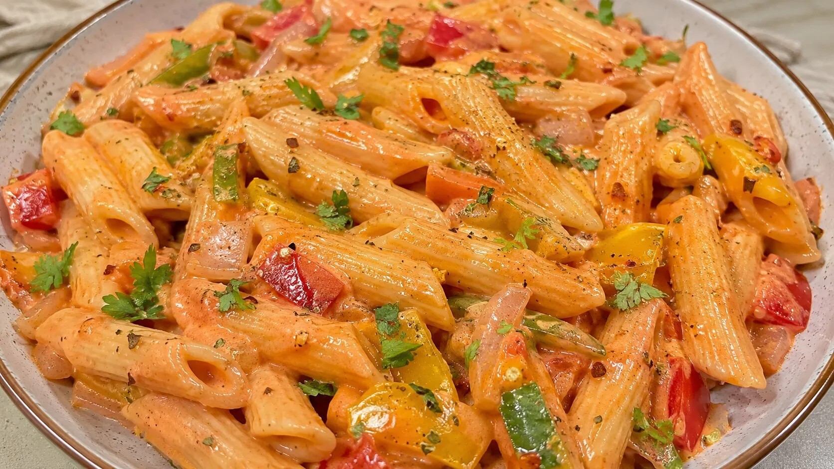 Creamy Homemade  Pink Sauce Pasta