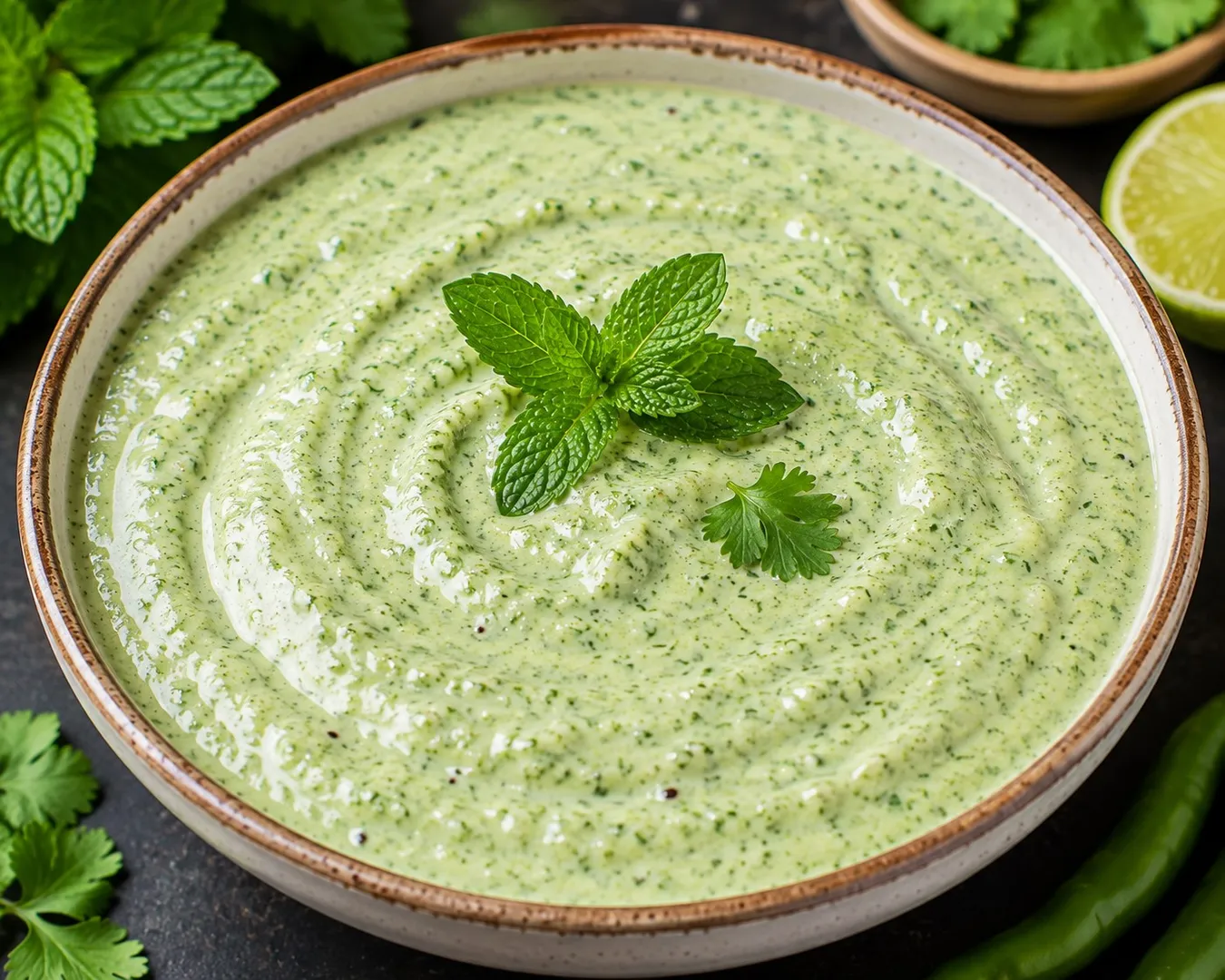 Creamy Mint & Yogurt Chutney