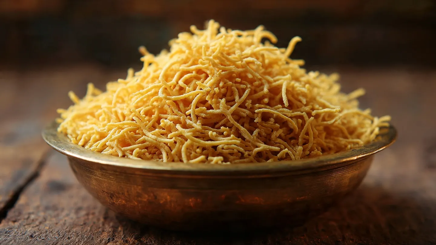 Crispy Besan Sev A Perfect Diwali Snack Crispy Besan Sev A Perfect Diwali Snack