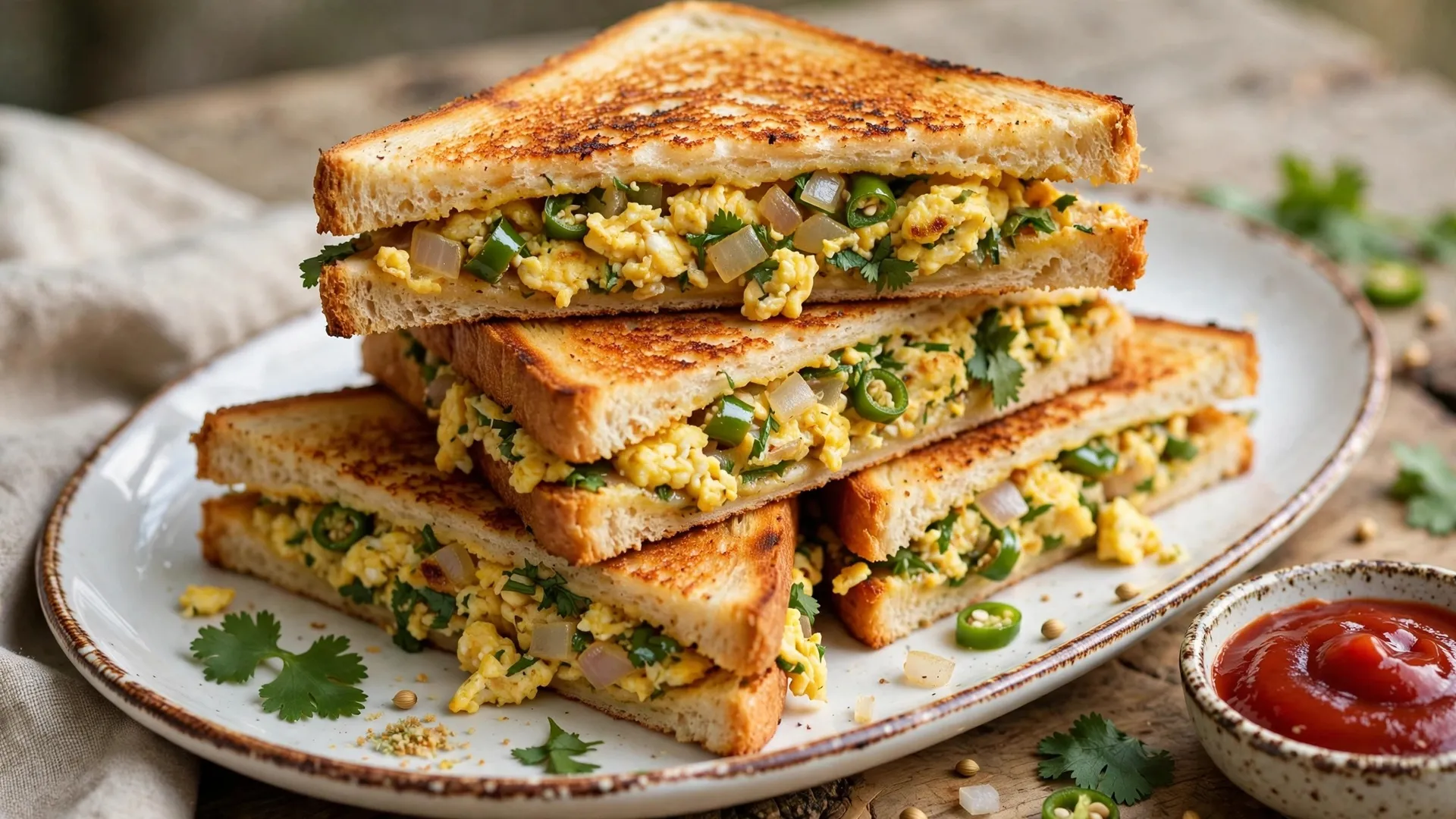 Crispy Cheesy Egg Sandwich for Breakfast Crispy Cheesy Egg Sandwich for Breakfast