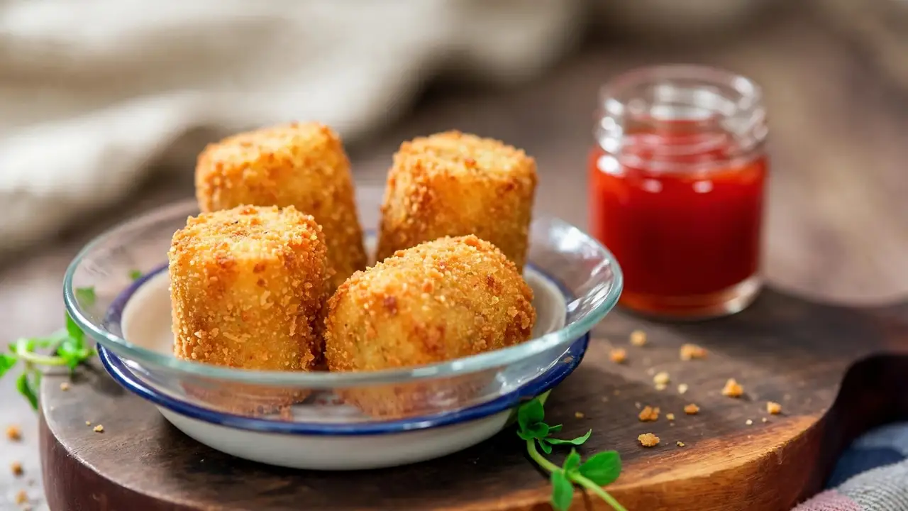 Crispy Cheesy Potato Croquettes