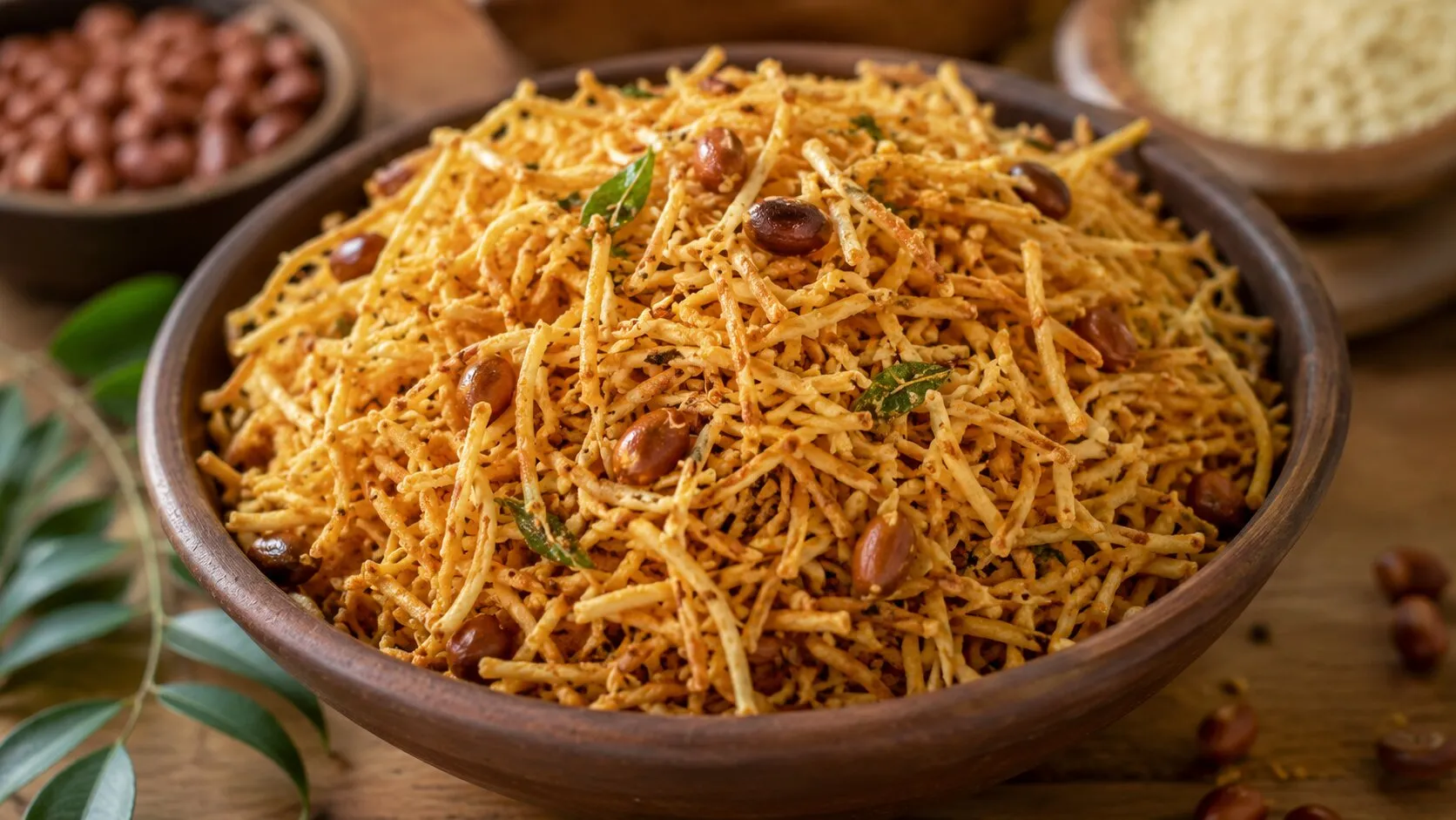 Crispy Farali Aloo Lachha Chivda Crispy Farali Aloo Lachha Chivda