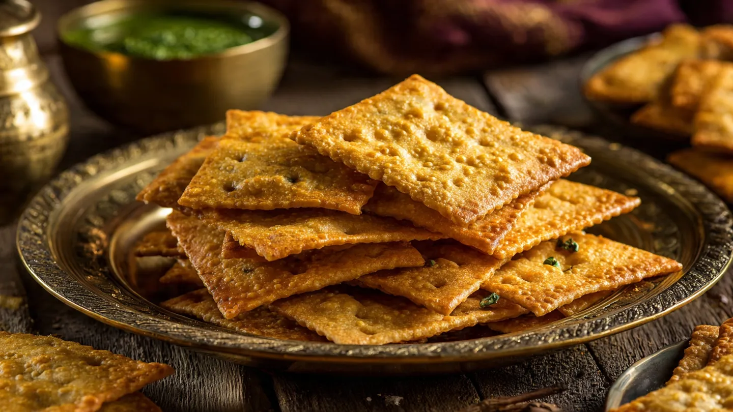 Crispy Golden Farsi Puri Tea Time Snack Crispy Golden Farsi Puri Tea Time Snack
