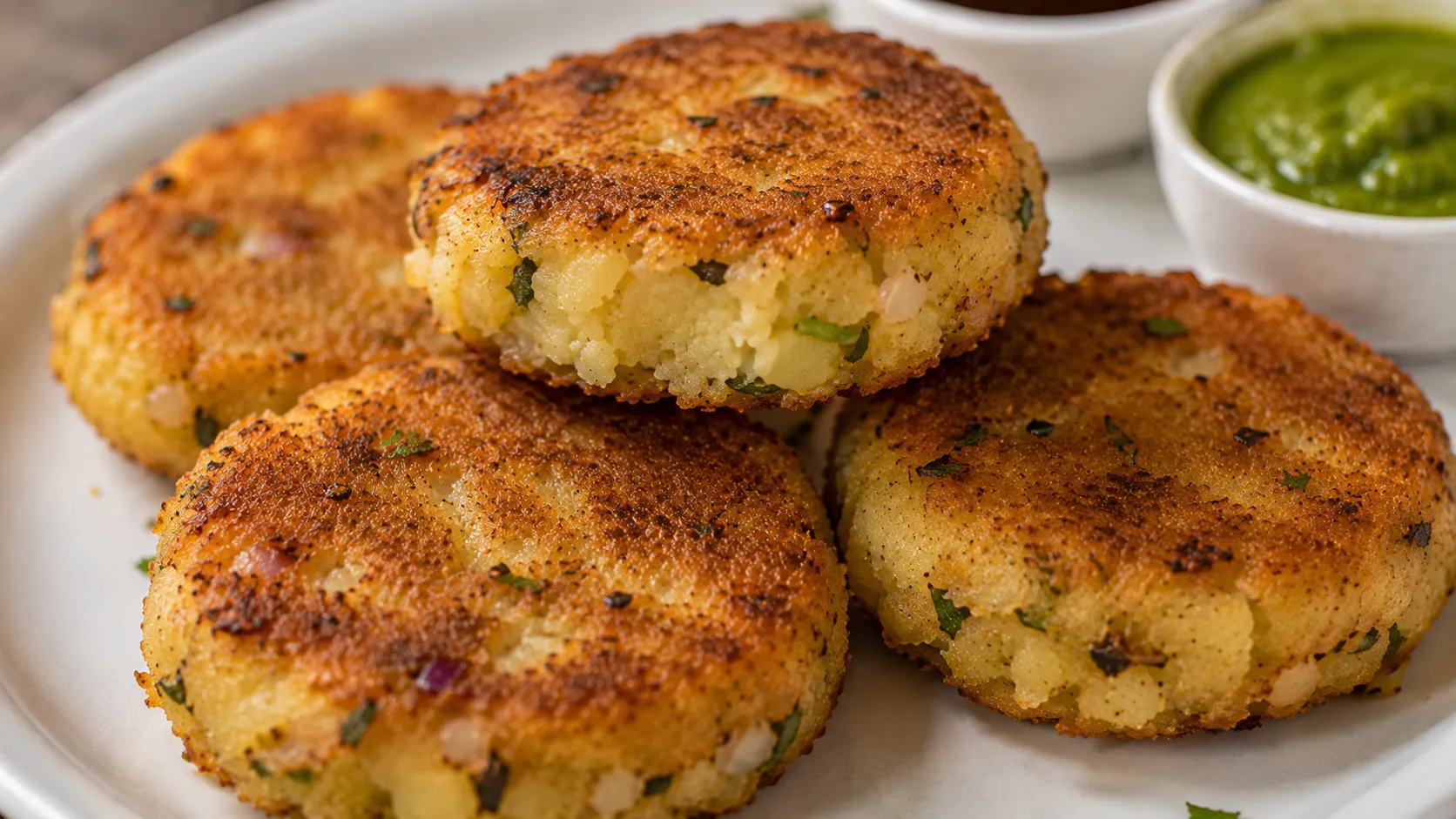 Crispy Golden Potato Tikkis Crispy Golden Potato Tikkis