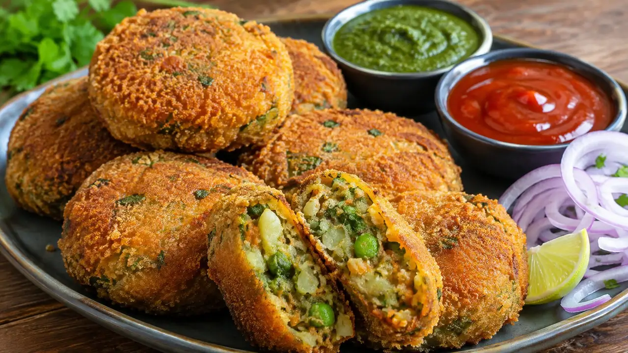 Crispy North Indian Style Bread Cutlets