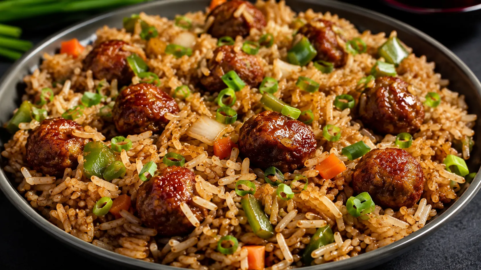 Crispy Veg Manchurian Fried Rice