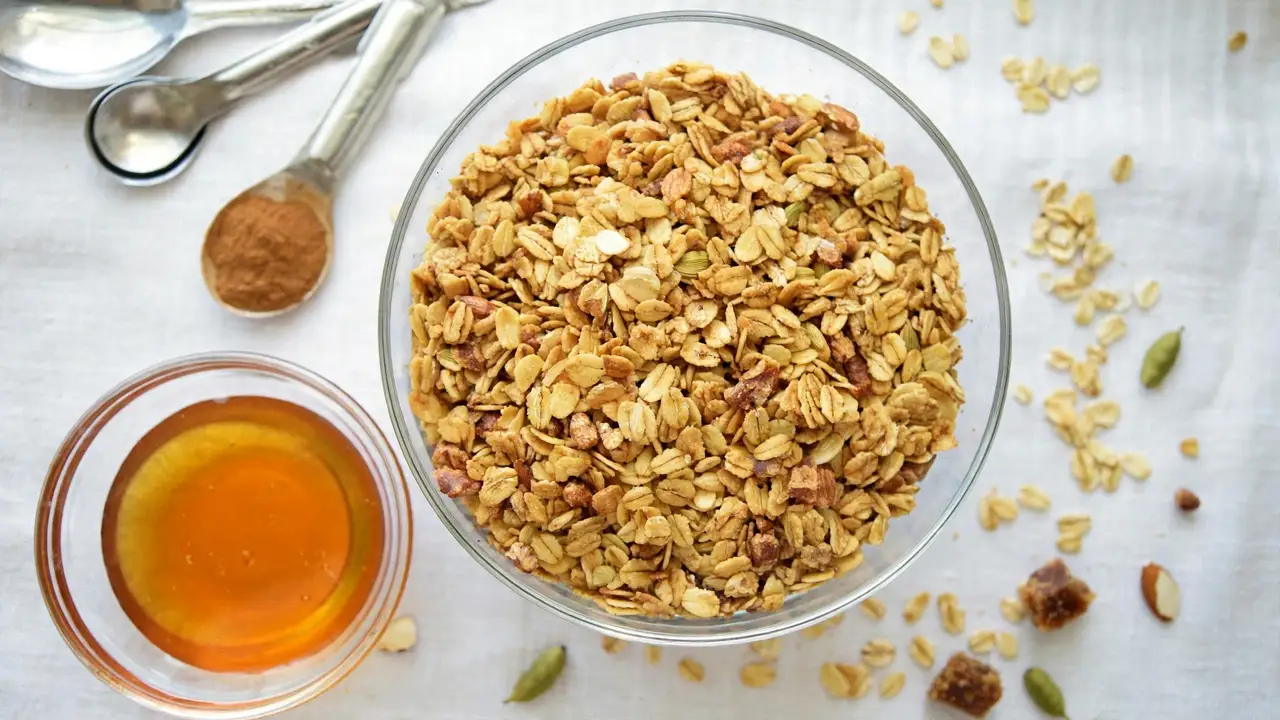 Crunchy Honey Cinnamon Granola