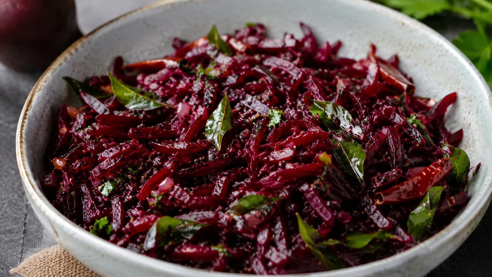 Delicious Beetroot Poriyal Stir Fry