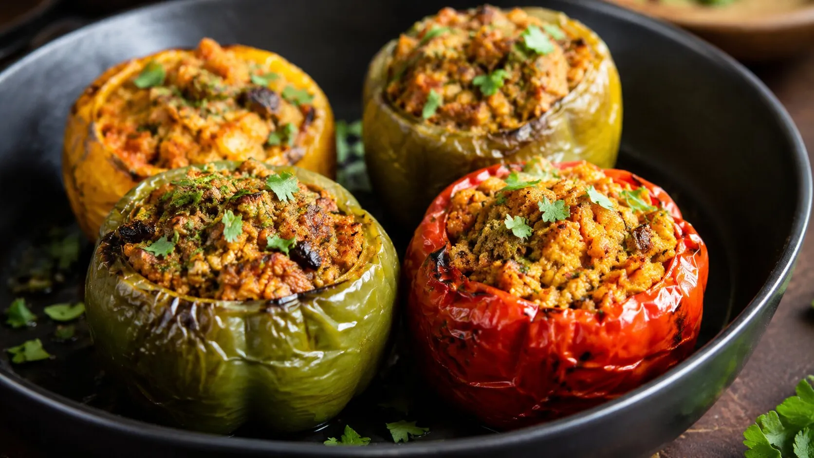 Delicious Cheesy Stuffed Capsicum Delicious Cheesy Stuffed Capsicum