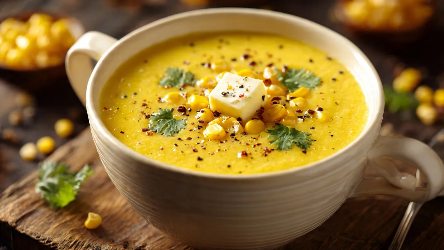 Delicious Creamy Sweet Corn Soup