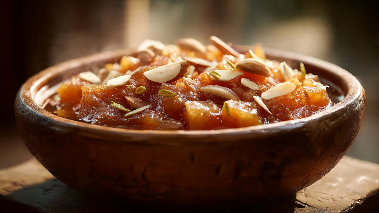 Delicious Homemade Apple Bombay Halwa