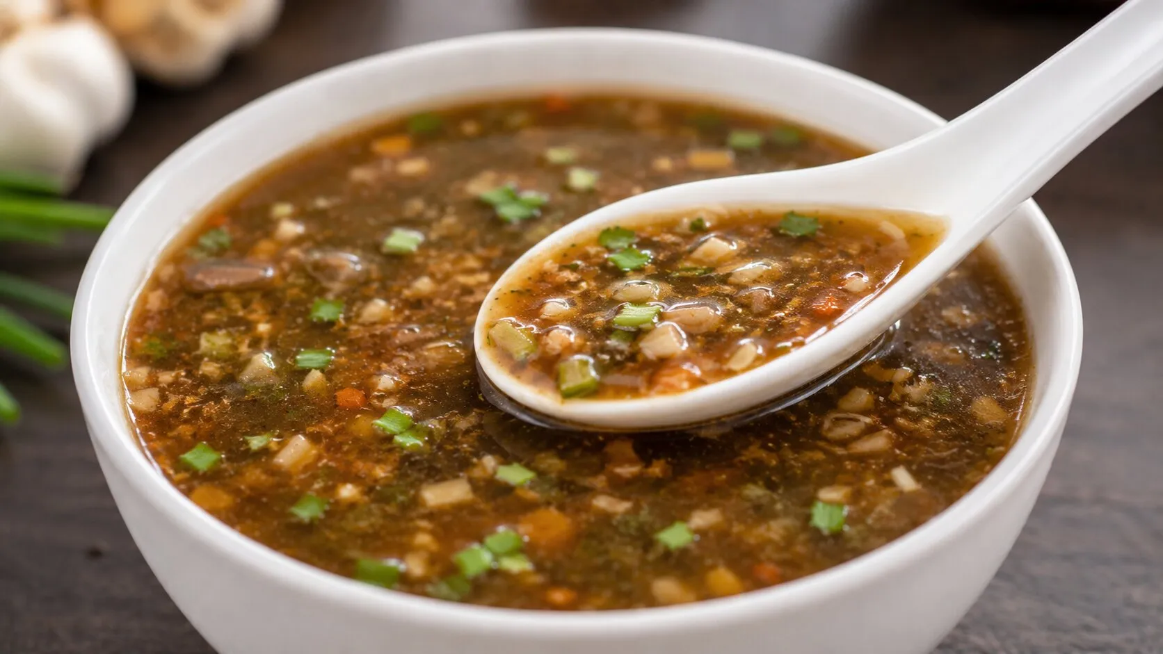 Delicious & Spicy Hot Garlic Soup
