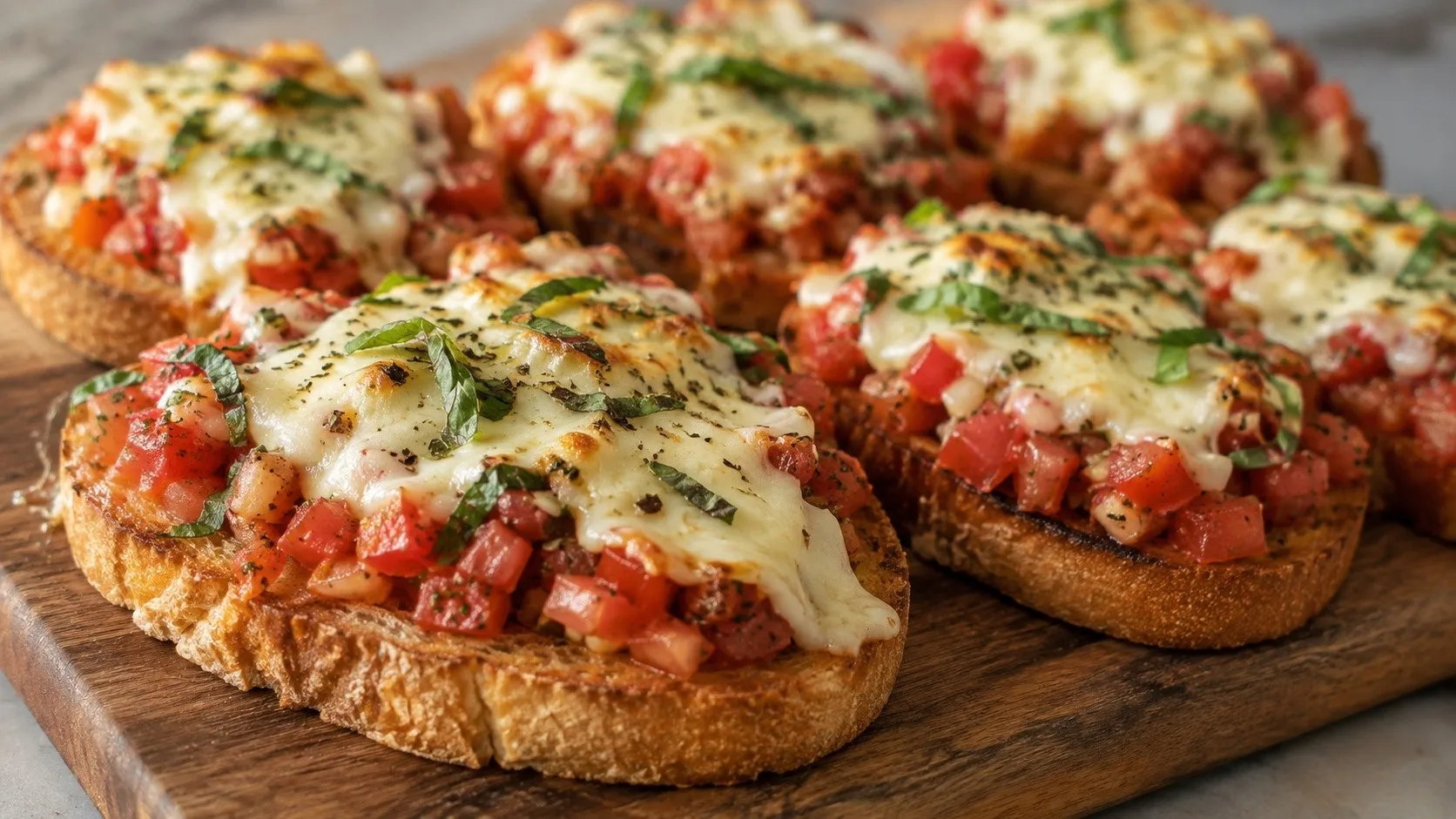 Desi-Style Crispy Tomato Garlic Bruschetta Desi-Style Crispy Tomato Garlic Bruschetta