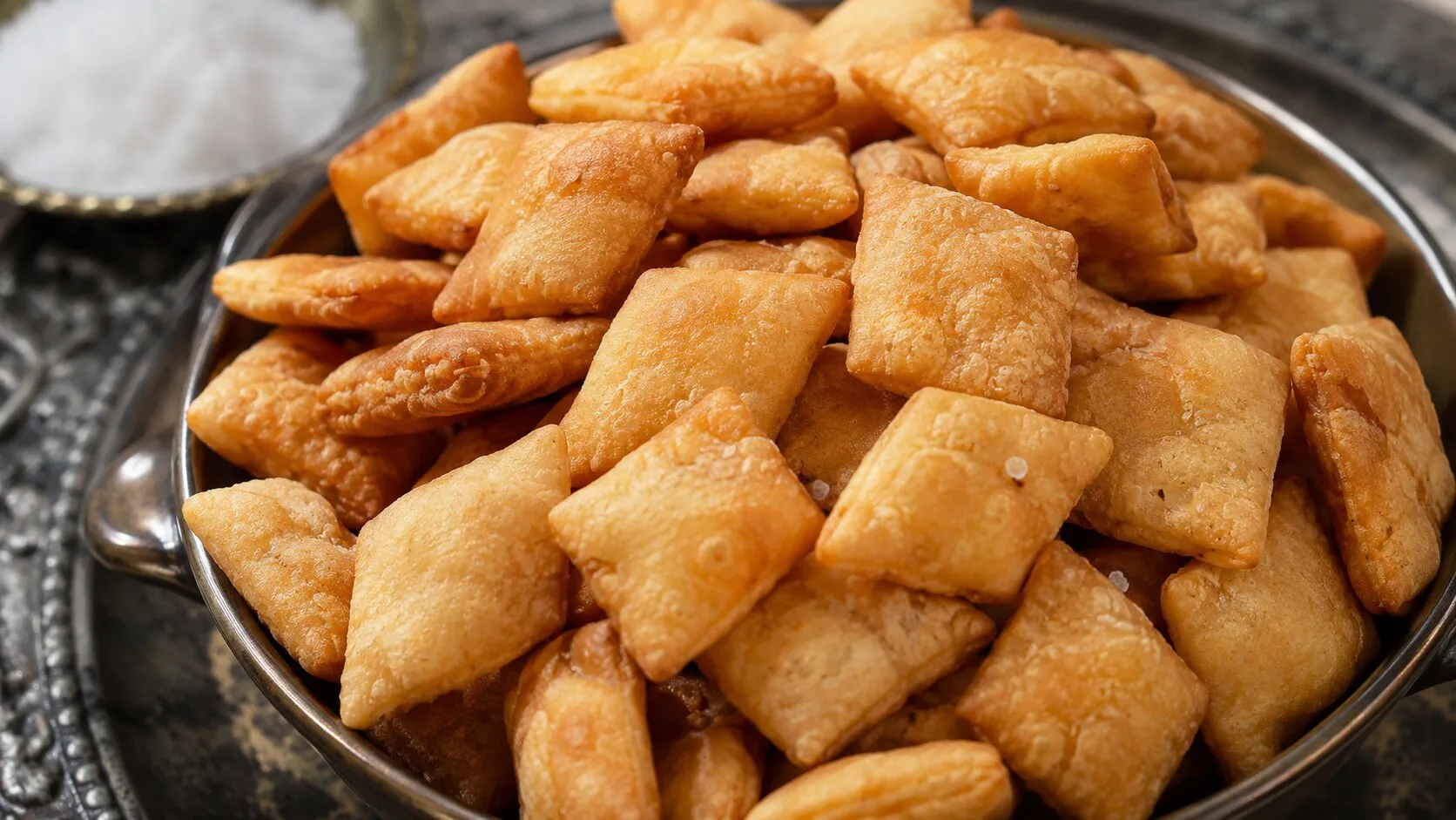 Easy 3-Step Crispy Namak Para (Shakar Para)