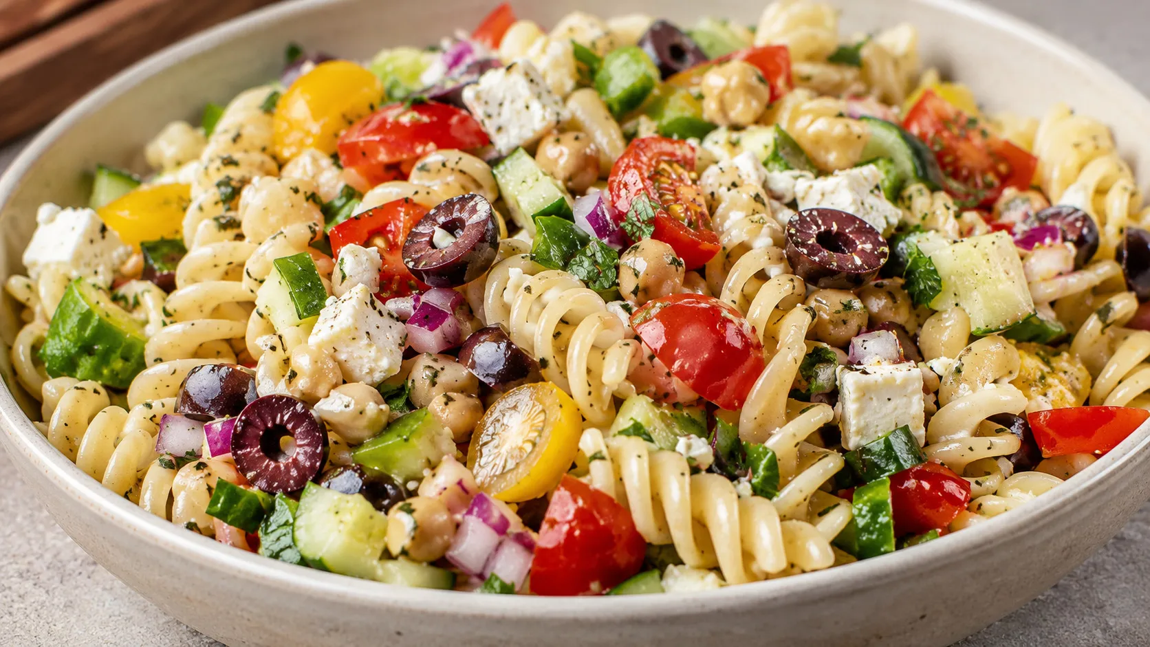 Easy and Refreshing Mediterranean Pasta Salad