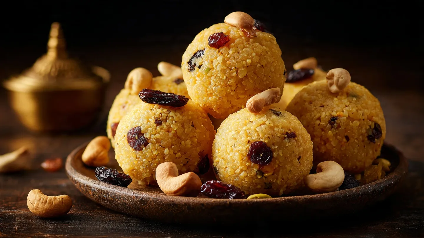 Easy Andhra-Style Coconut Rava Ladoo