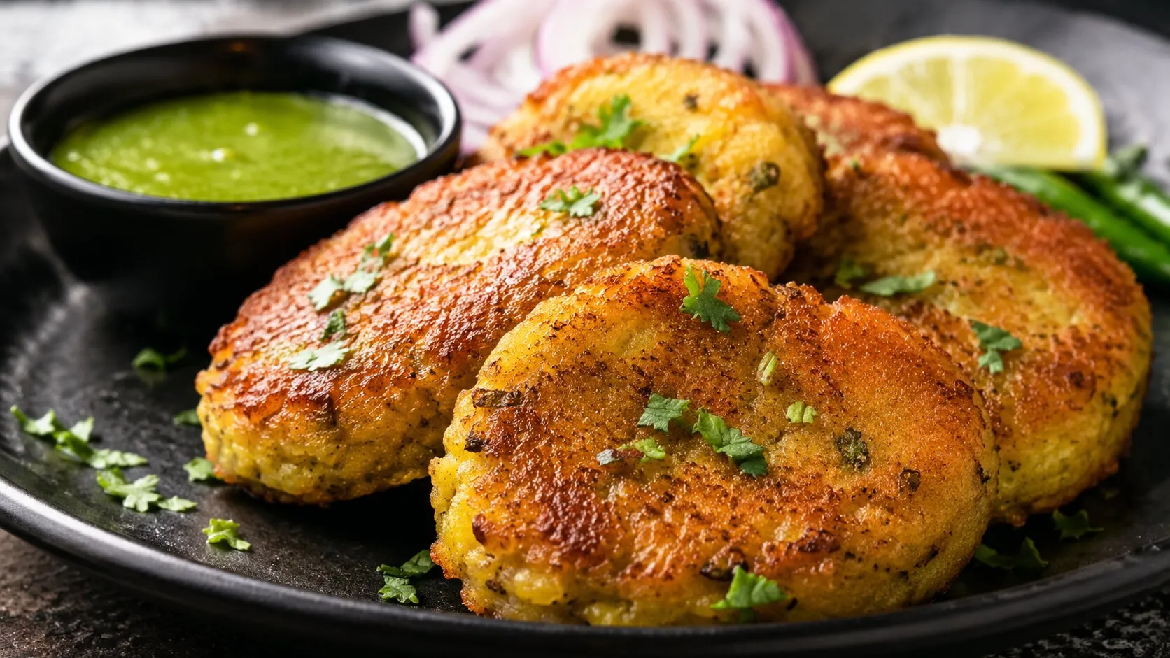 Easy Crispy Aloo Tikki Easy Crispy Aloo Tikki