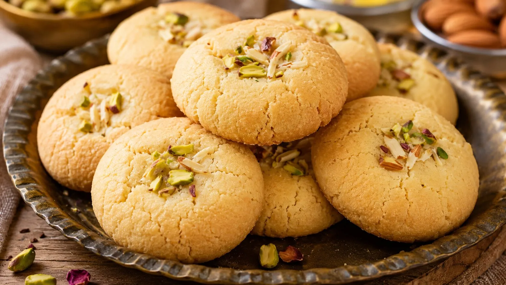 Easy Eggless Nankhatai Biscuits Easy Eggless Nankhatai Biscuits