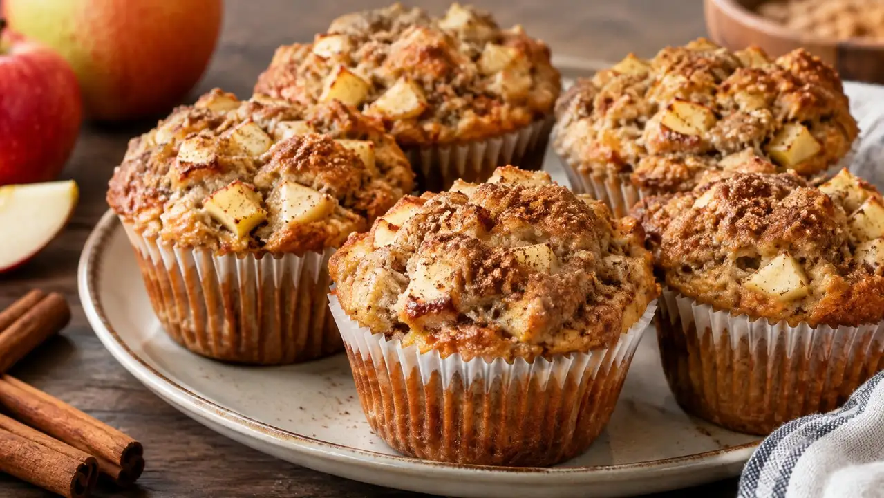 Easy Fluffy Cinnamon Apple Muffins Easy Fluffy Cinnamon Apple Muffins