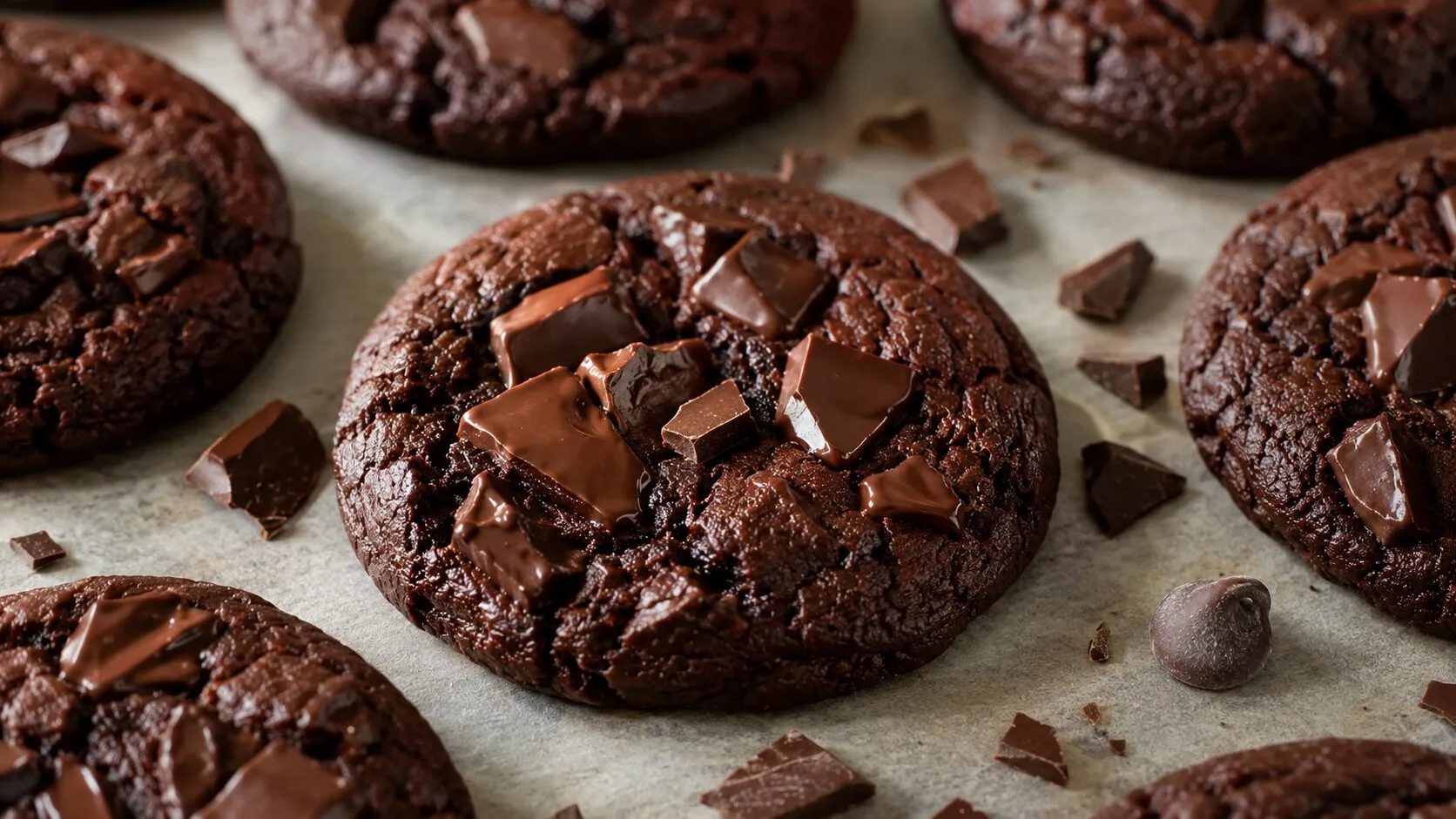 Easy Fudgy Double Chocolate Cookies Easy Fudgy Double Chocolate Cookies