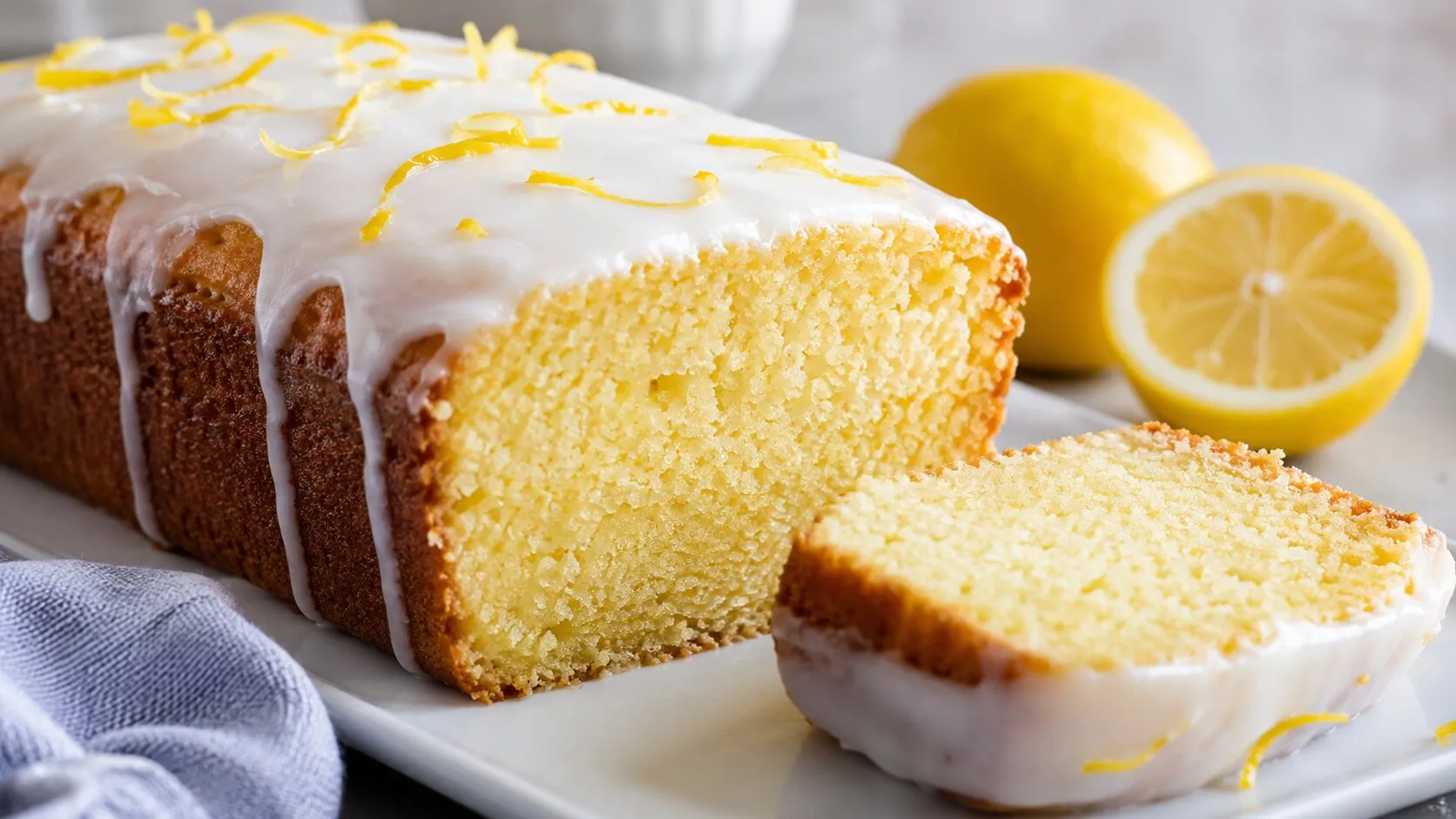 Easy & Moist Lemon Pound Cake