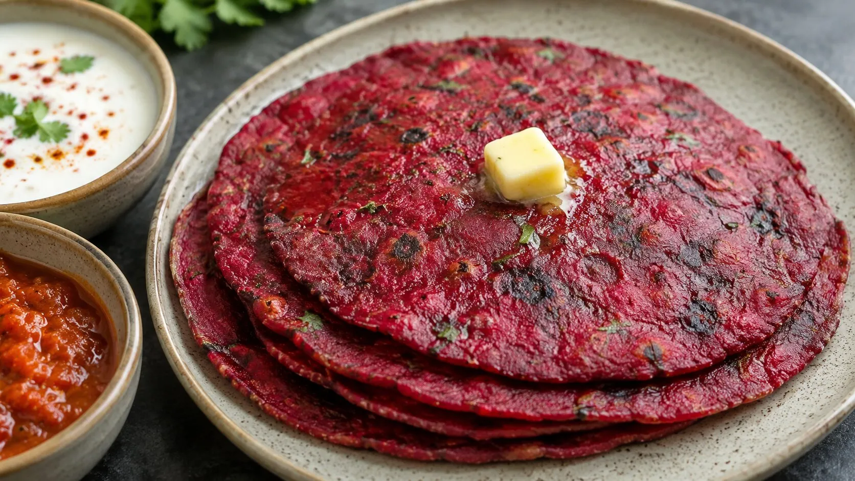 Easy & Tasty Beetroot Thepla