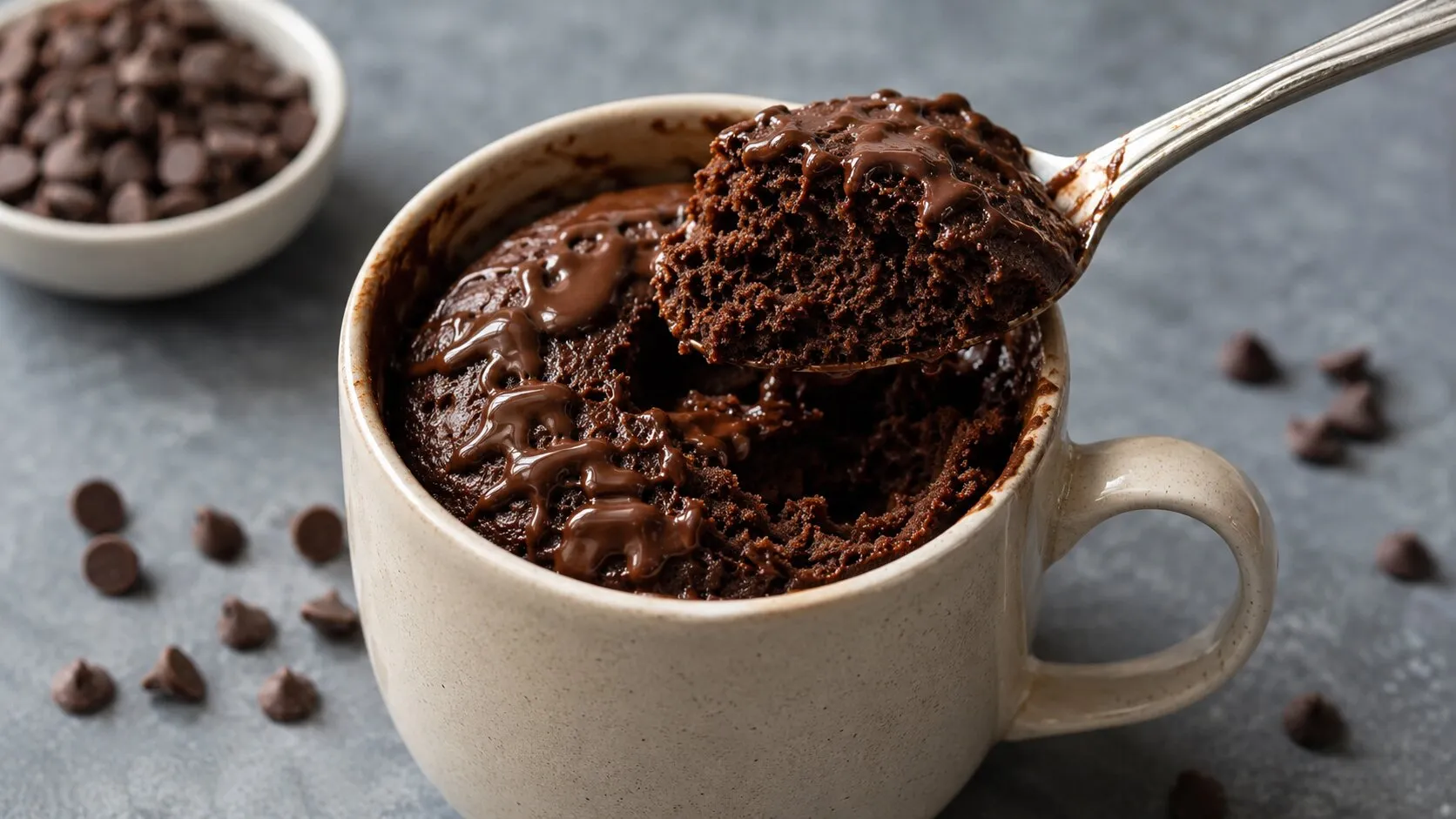 Eggless Chocolate Mug Cake