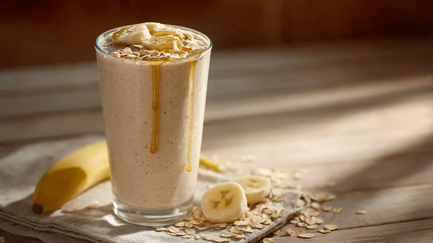Energizing Banana Oatmeal Smoothie Energizing Banana Oatmeal Smoothie