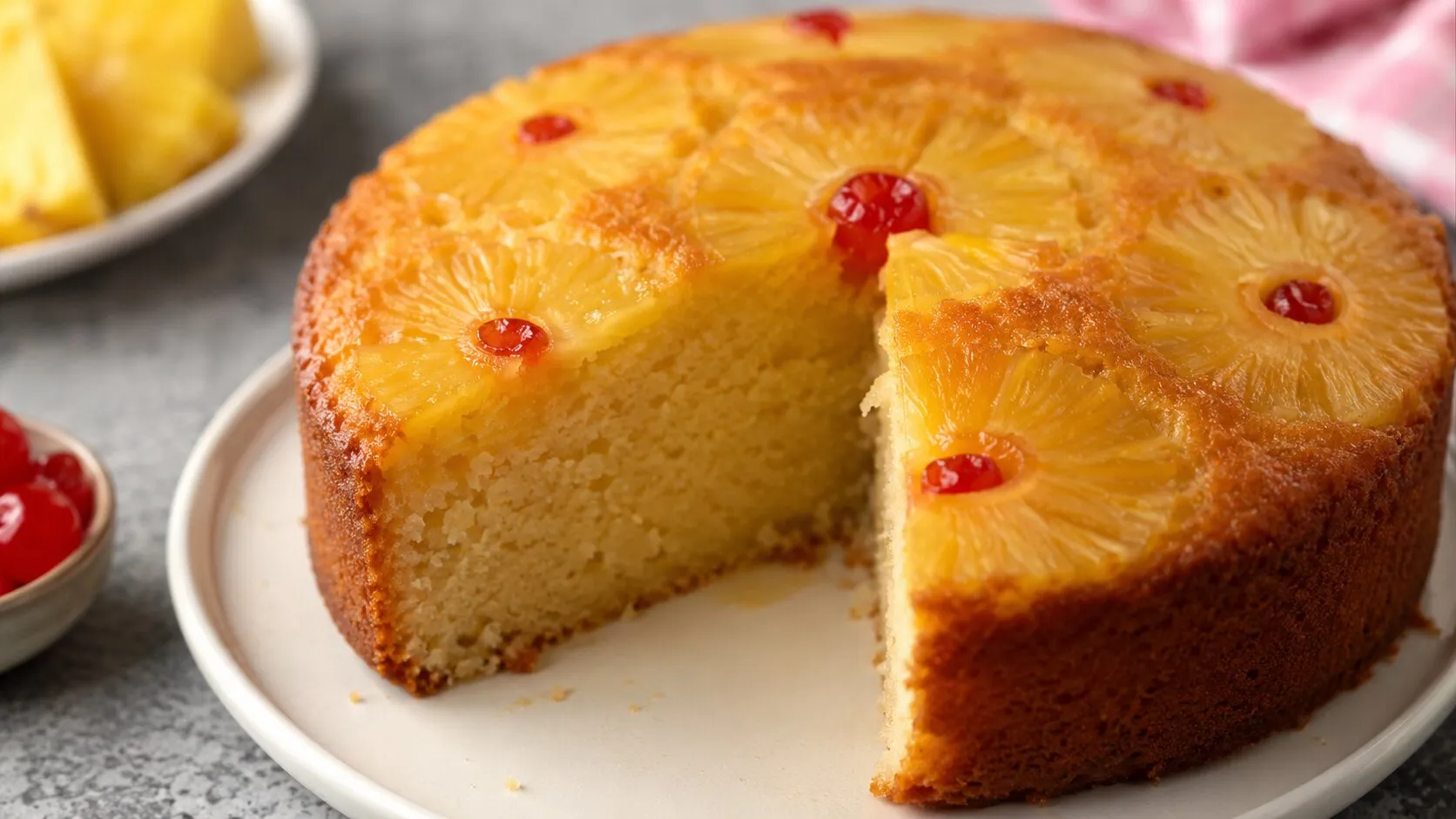 Fluffy Homemade Pineapple Cake