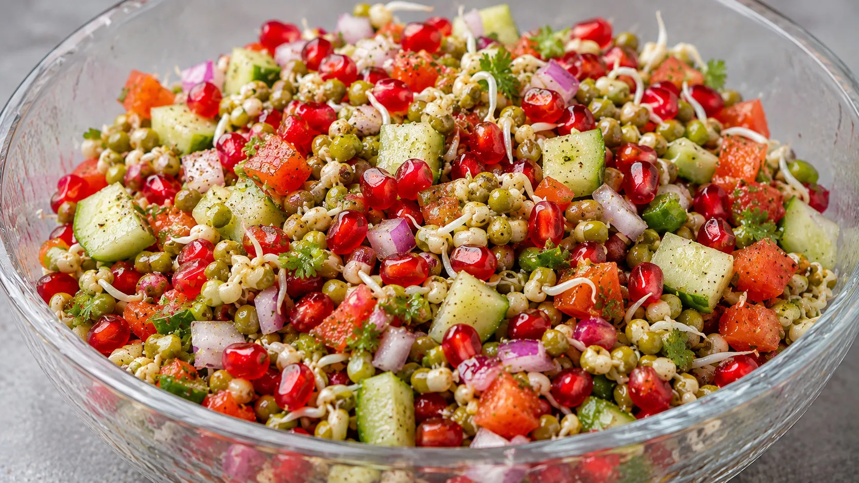 Fresh & Crunchy Pomegranate Salad