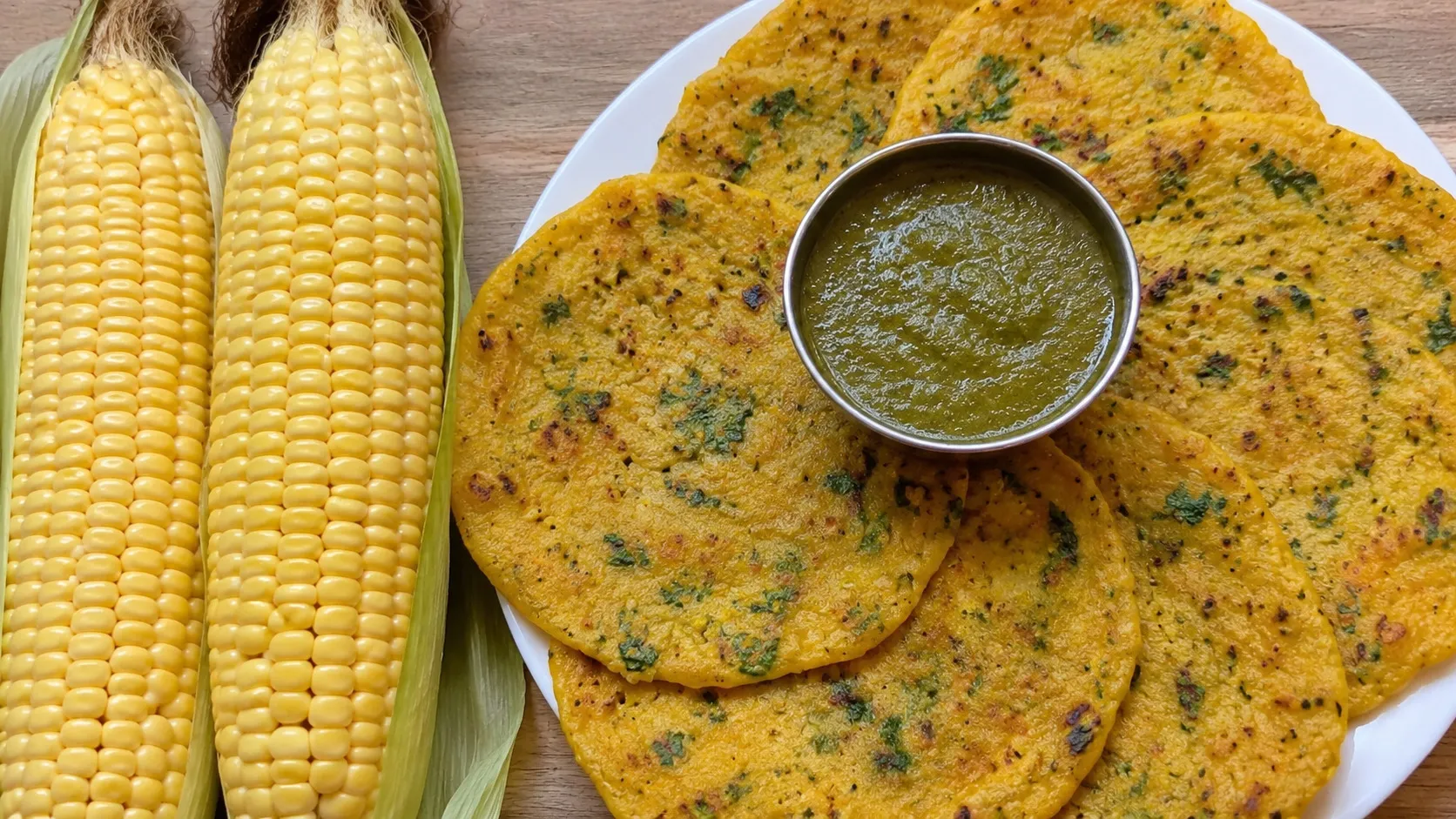 Fresh Sweet Corn Healthy Breakfast Pancake