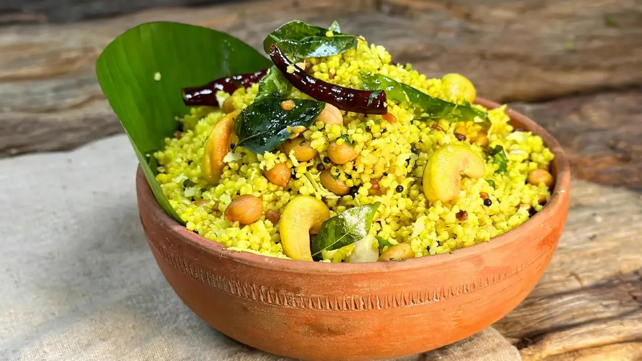 Healthy Coconut Foxtail Millet Lemon Rice Healthy Coconut Foxtail Millet Lemon Rice