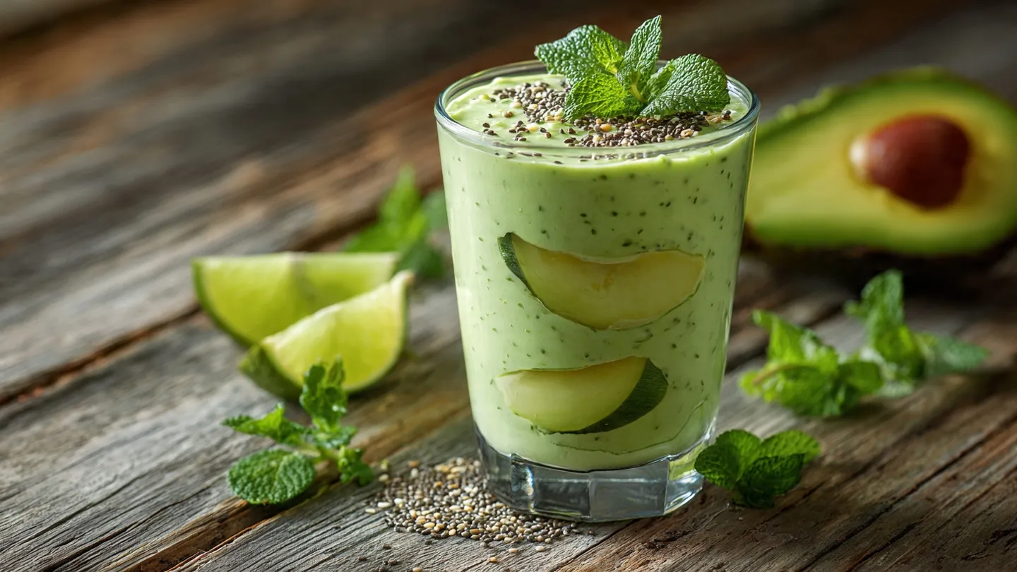Healthy Creamy Avocado Milkshake Healthy Creamy Avocado Milkshake