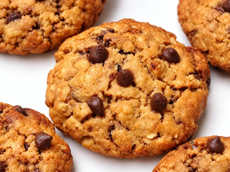 Healthy Eggless Oats & Chocolate Cookies