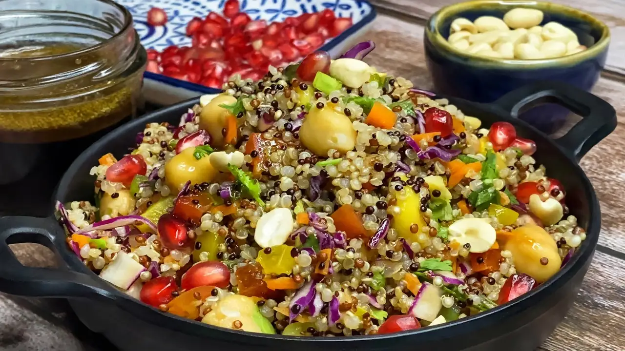 Healthy Hearty Balsamic Quinoa Chickpea Salad Healthy Hearty Balsamic Quinoa Chickpea Salad