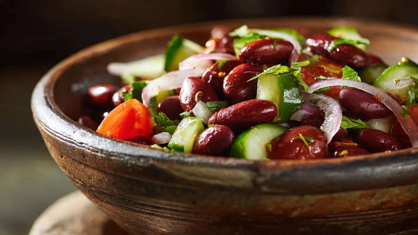 Healthy High-Protein Mexican Bean Salad