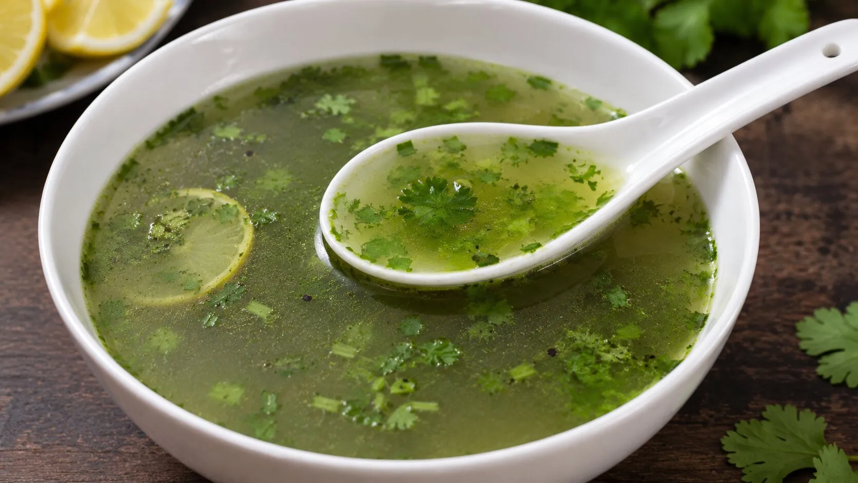 Healthy Lemon Coriander Clear Soup