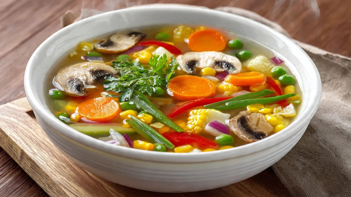 Healthy Nutritious Mixed Vegetable Soup