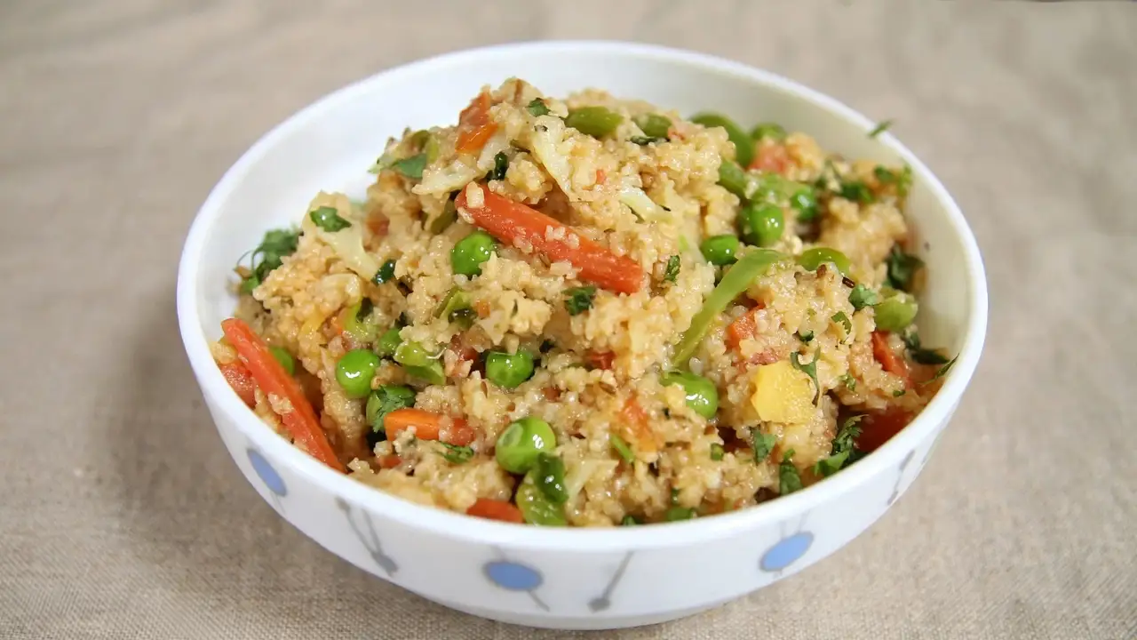 Healthy Nutritious Vegetable Dalia Pulao Healthy Nutritious Vegetable Dalia Pulao